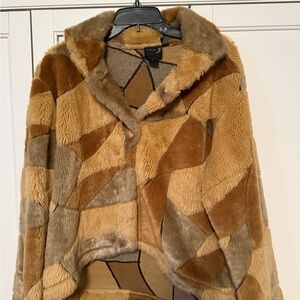 Patchwork Faux Fur Jacket P/S
